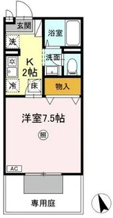 フォンティーヌ【1階】の間取り