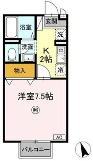 フォンティーヌ【2階】の間取り