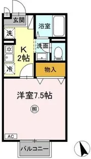 フォンティーヌ【2階】の間取り