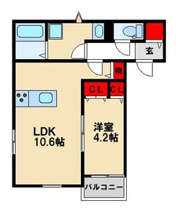 セレーノ鳥栖I【1階】の間取り