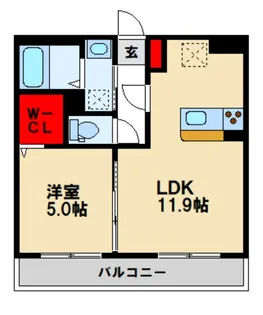 佐賀県鳥栖市元町【マンション】の間取り