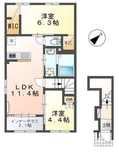 フローラリア原【2階】の間取り