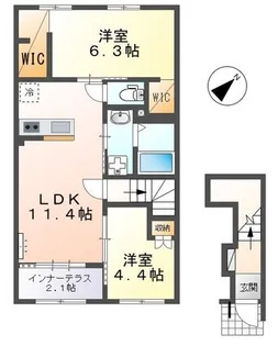 フローラリア原【2階】の間取り