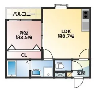RIVA鳥栖本町【3階】の間取り