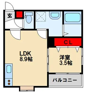 RIVA鳥栖本町【3階】の間取り