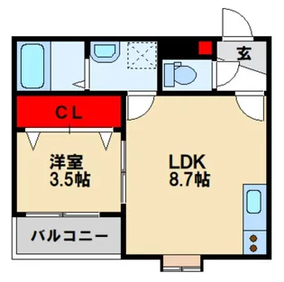 RIVA鳥栖本町【3階】の間取り