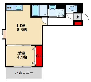 RIVA鳥栖本町【3階】の間取り