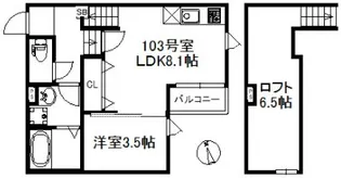 ポラリス鳥栖駅南【1階】の間取り