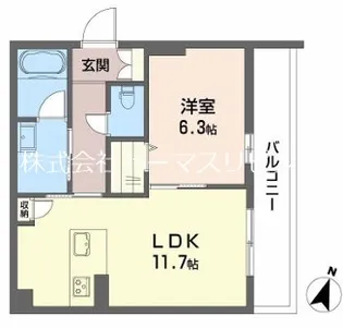 プラザ新鳥栖【2階】の間取り