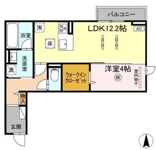 グラジオ【2階】の間取り
