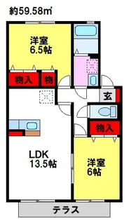 ヴェルドミール大山【2階】の間取り