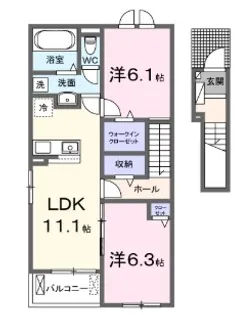 ニューライズ・H【2階】の間取り