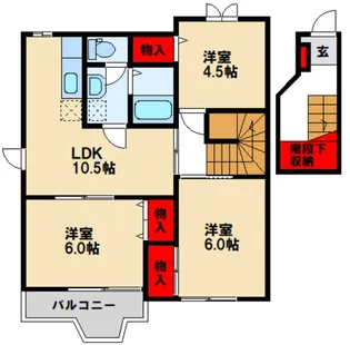 ピュアレジデンスA【2階】の間取り