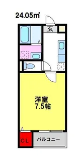 とまとハウス【101号室】の間取り