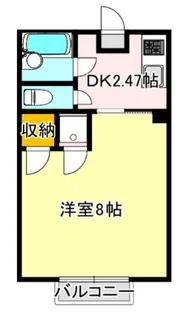 ピュア西新【C201号室】の間取り
