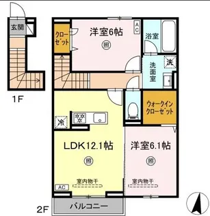グラン・ルーチェ【2階】の間取り