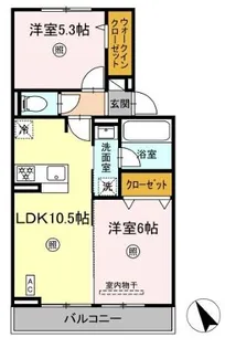 トリシアテラス【2階】の間取り