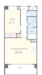 グランドアマレイVII番館【4階】の間取り