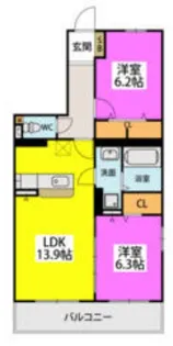 GRAN GRACE久留米南II【501号室】の間取り