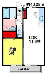 アビタシオン【0106号室】の間取り