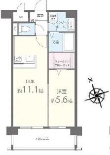 ラフレシーサ医大通り【4階】の間取り
