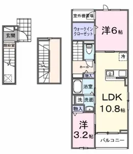 メゾンドヴィラI【3階】の間取り