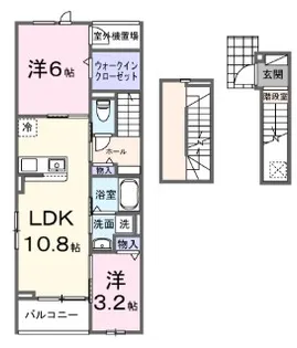 メゾンドヴィラI【3階】の間取り
