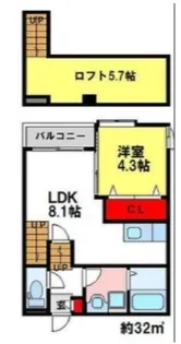 エルシャトー小郡【1階】の間取り