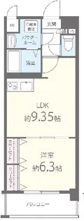 ムーンリバー久留米東町【9階】の間取り