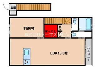 モンヴィラージュ鳥栖【202号室】の間取り