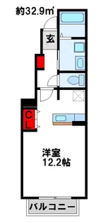 ラフレシールベルメゾン【A102号室】の間取り