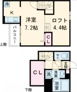 ADC小郡ARIANA【205号室】の間取り