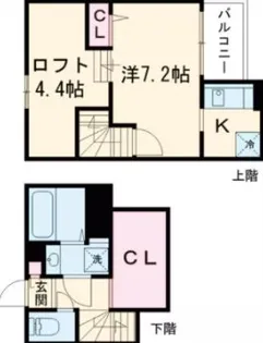 ADC小郡ARIANA【202号室】の間取り