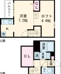 ADC小郡ARIANA【206号室】の間取り