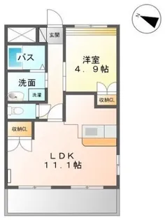 スタービレ小倉【1階】の間取り
