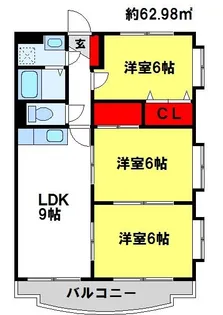 ウィン伊東【302号室】の間取り