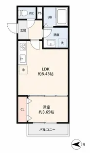 SHOMIA TOSU【301号室】の間取り