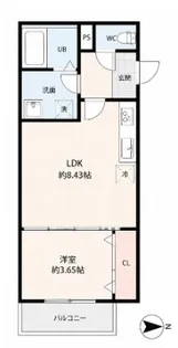 SHOMIA TOSU【302号室】の間取り
