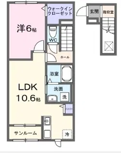 ビビII【2階】の間取り