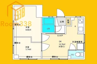 東京都新宿区北新宿3丁目【マンション】の間取り