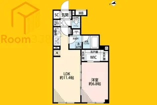 東京都中野区上高田3丁目【マンション】の間取り