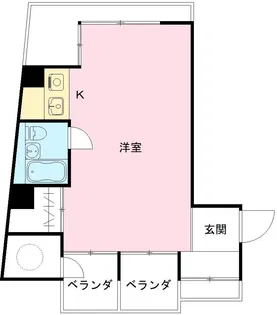 坂口ポートハイツ【402号室号室】の間取り