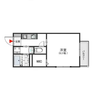 ボナール【202号室号室】の間取り
