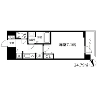 ラヴ神戸三宮【3階】の間取り