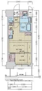 プレリスNEO神戸湊川公園ヴェルト【9階】の間取り