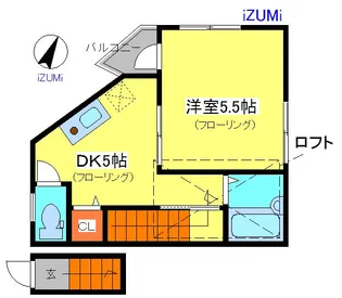 ツル菅原ハイツ【2階】の間取り