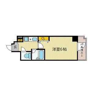 エスリード三宮フラワーロード【12階】の間取り