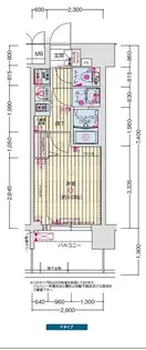 プレサンス神戸長田マリエント【0213号室】の間取り