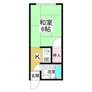 春日野道ロイヤルハイツ【4階】の間取り