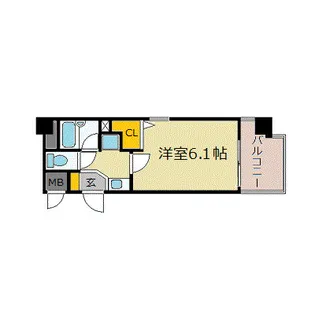 エスリード三宮フラワーロード【3階】の間取り